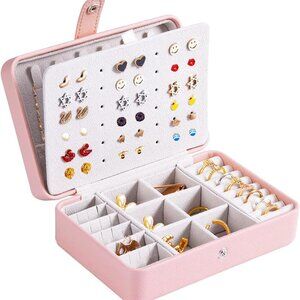 Small Jewelry Box for Earrings, Travel Earring Organizer for Girls Earring Box T